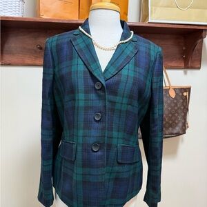 Lands End Plaid Women's Blazer
